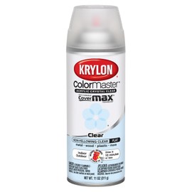 KRYLON K05353007 ColorMaster Acrylic Crystal Clear, Flat, Clear, 11 oz