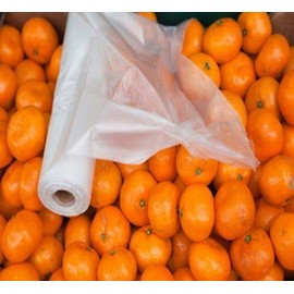 Perforated Clear Produce Grocery Bags 12" x 20" 8 Rolls (6000 Bags)