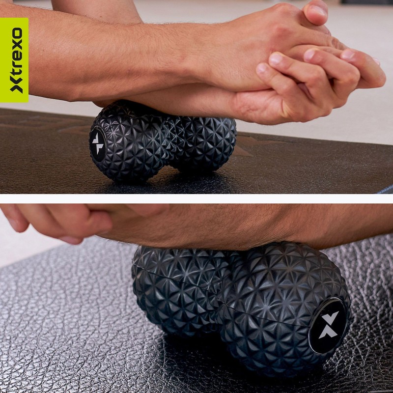 TREXO Doppia sfera di colore nero, 16 x 9 x