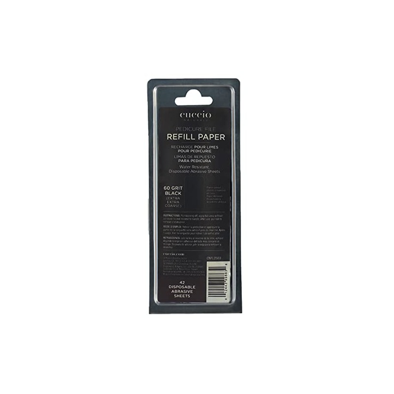 Cuccio 42 x Refill Black 60 Grit for Stainless Steel