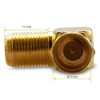 4 x F-angle plug, high end antenna plug, angle adapter,