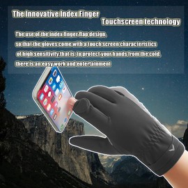 XDSP Waterproof Winter Gloves Touchscreen Reflective Gloves Men Waterproof Windproof Breathable Winter for Outdoor Fishing Running Cycling Driving Hiking Motorcycle