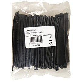 MC Power Heat Shrink Tubing Set, 100 Pieces in Assortment Bag, Black