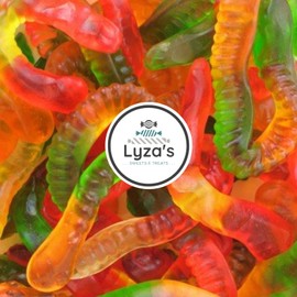 2.2 LB Gummy Candy - Dye Free & HALAL Certified - Soft & Chewy Gummies - One Bulk Bag (Gummy Worms)