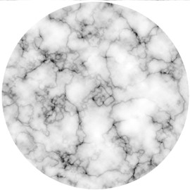 Andreas Silicone TRT-387 White Marble Non-Slip 10" Trivet/Pot Holder/Hot Pad, 100% Cotton, Dishwasher Safe, Hot Dishes, Protect Hair Iron, Safe up to 600°F