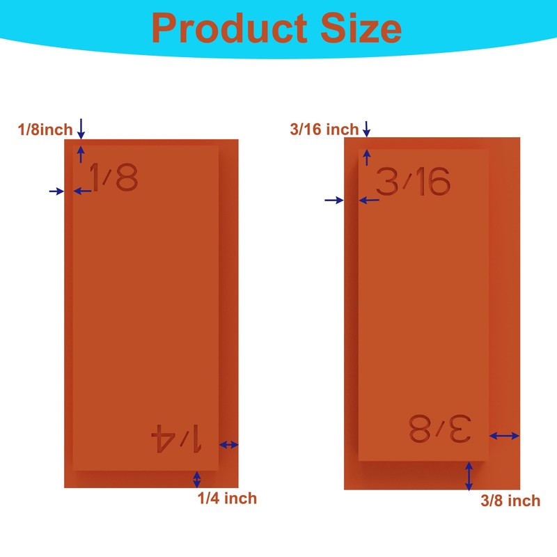 4-in-1 Trim Reveal Tool - 1/8", 3/16", 1/4", 3/8" -