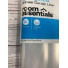 Room Essentials Lightweight PEVA Shower Curtain Liner Clear 70in X