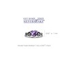 Silvershake 1.04ct. Genuine Heart Shape Amethyst 925 Sterling Silver Celtic