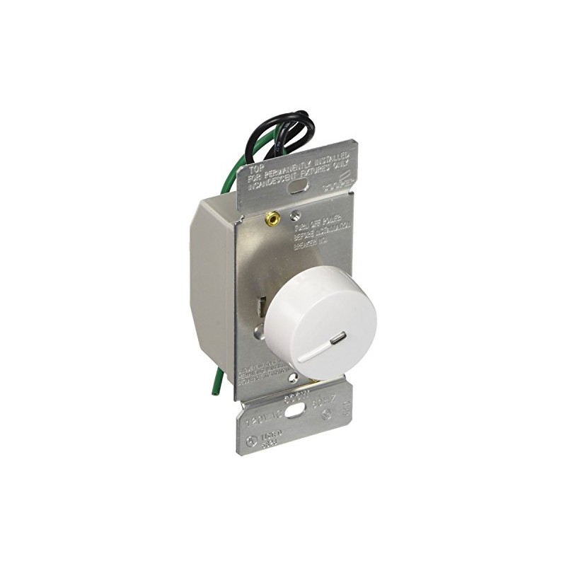 EATON RI06PL-W-K Core React Preset Rotary Dimmer, 120 Vac, 600