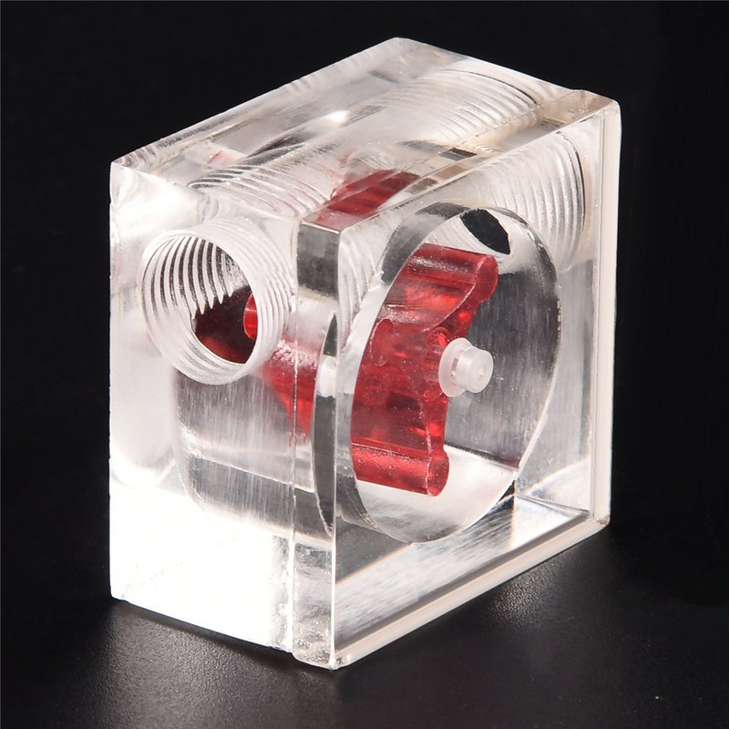 Topiky Flow Indicator, Cooling Sensor Flow Meter with 3 Wheel