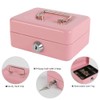 xydled Locking Steel Mini Cash Box with Removable Coin Tray