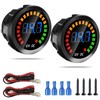 2PCS Waterproof DC 12V Voltage Meter, LED Digital Display Voltmeter