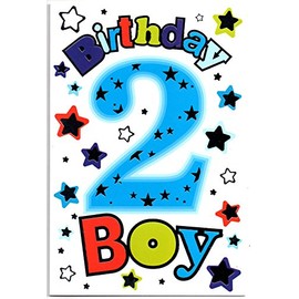 Birthday Card for Two (2) 2nd Year Old Boy