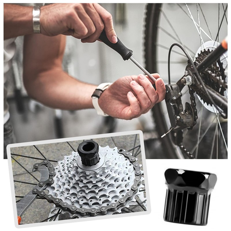 GKZB Bicycle Cassette Removal Tool Bicycle Chain Whip with Crank
