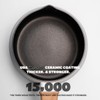 LISOS 2.5 Quart Non-stick Ceramic Sauce Pan with Lid, Small