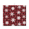 Snowflake Christmas Red Buffalo Plaid Dish Drying Mat For Kitchen Counter Microfiber Absorbent Dish Draining Webbing Lanyard Reusable Easy Clean Large 16" X 18"