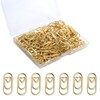 200 Pcs Cute Rose Gold Heart Shaped Paper Clips, Mini