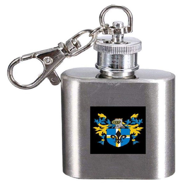 Ayre Family Crest Surname Coat of Arms 1oz Hip Flask