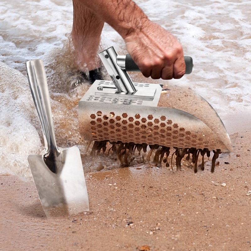 GADFISH Sand Scoop for Metal Detecting, Metal Detector Scoop, Stainless