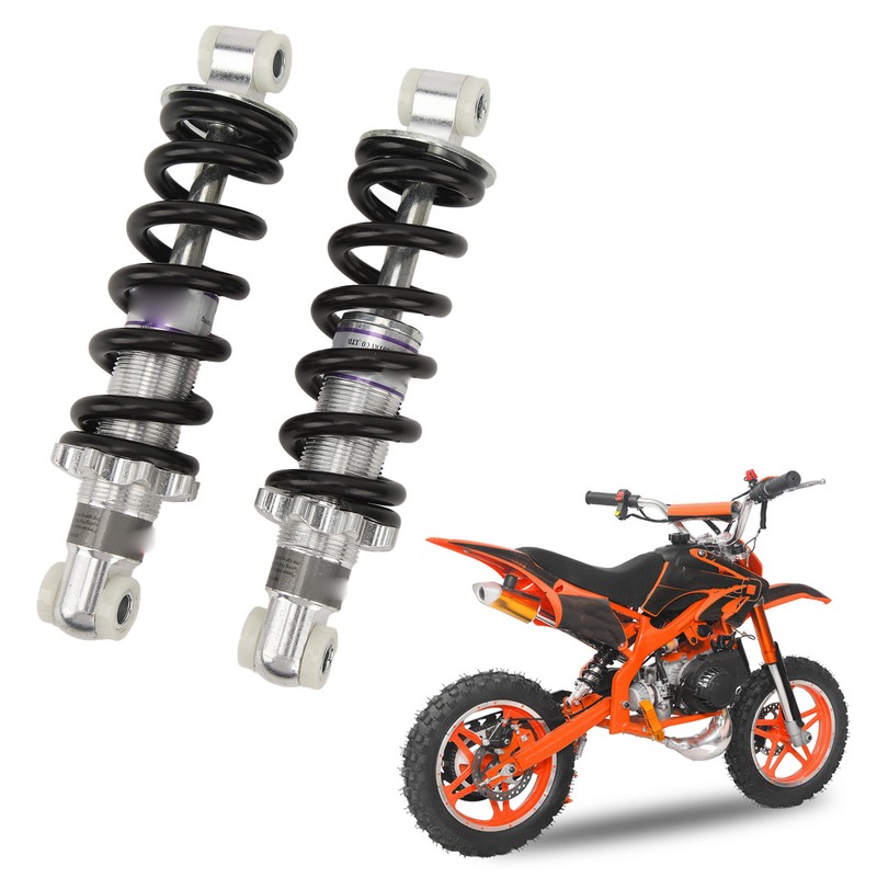 2PCS 170mm Rear Shock Absorber Adjustable Damping for Motorcycle ATV