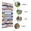 BESPORTBLE 2pcs Autumn Garden Flags Double-sided Welcome Flags Pumpkin Fall