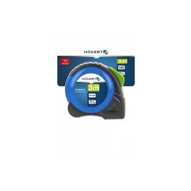 Högert Technik - Maßband 8m 25mm nylon 2-seitig - kompaktes, universell einsetzbares Bandmaß - Doppelseitiger Druck - automatischer Riemenwickelmechanismus - praktischer Gürtelclip