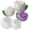 2 Pack Tulip Flower Peony Rose Succulent Cylinder Candle &
