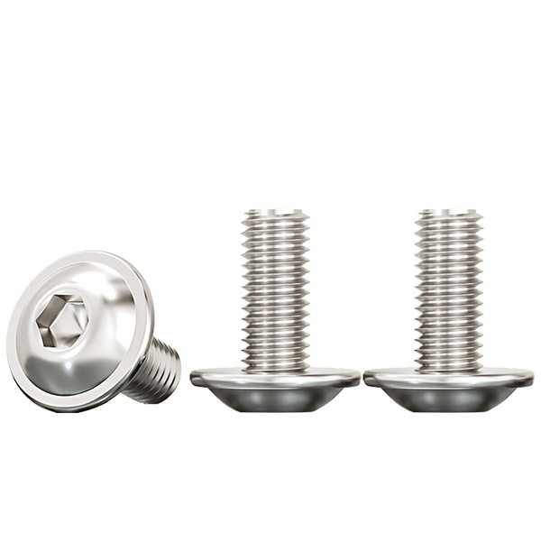Drenky M6 Rounded Head Screws, M6 x 12 mm Rounded
