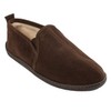 Minnetonka Men's Pile Lined Romeo Slipper, Chocolate, 12 M US