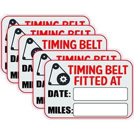 25x Timing Belt Replacement Stickers Cam Belt Service MOT Garage Stickers