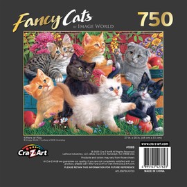 Cra-Z-Art Fancy Cats 750 Piece Jigsaw Puzzle - Kittens at Play