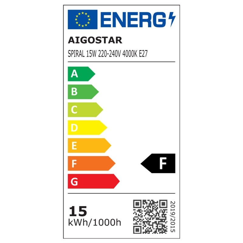 Spiral LED E27 15W Bright and Efficient Light for Any