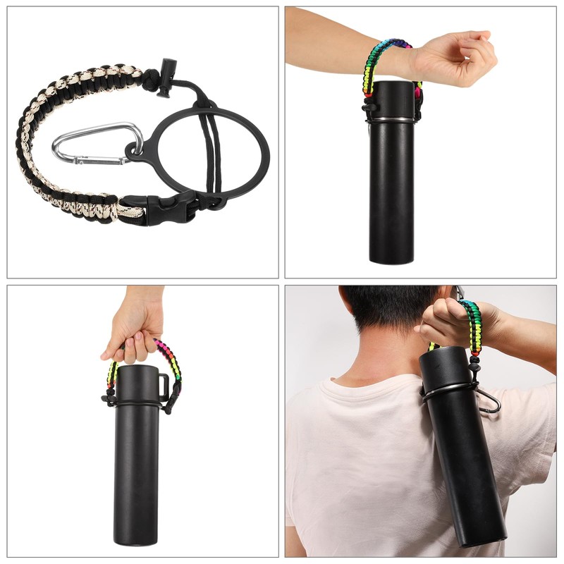 QUARKZMAN Paracord Handle, Water Bottle Handle Strap, Paracord Cap Strap,