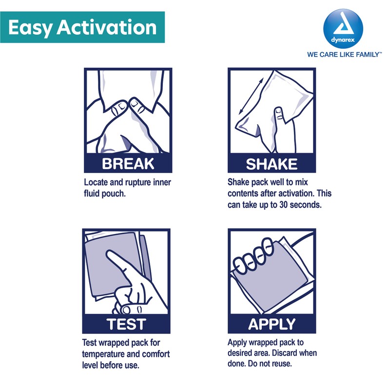 Dynarex Cold Pack 4 x 5, 24 count