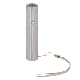 Mini Stainless Steel Flashlight 3 Mode Pocket LED Torch Handheld Pen Light for Camping Outdoor Emergency