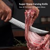 PAUDIN Carving Knife, 10 Inch Butcher Knife, Forged High Carbon
