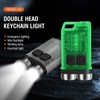 Keychain Flashlight 900LM White LED IP65 Waterproof Magnetic Tail Fluorescent