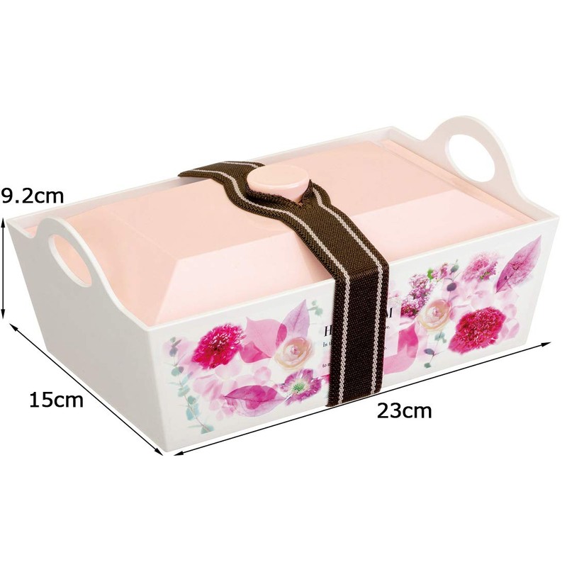 Skater PLF13 Large Lunch Box, Excursion Bento Box, Herbarium, Pink,