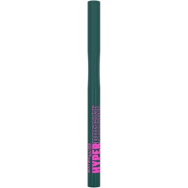 Maybelline New York Eyeliner, Hyper Precise Allday Liner, Smudge-proof and Waterproof, Ultra Thin Tip for Artistic Liner Looks, No. 112 Emerald Green