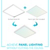 LUXRITE 2x2 FT Surface Mount Kit for Light Panel, Aluminum