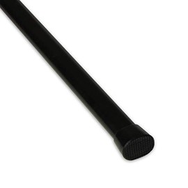 Rod Desyne Oval Spring Tension Rod 22"-36", Black, 22-36"