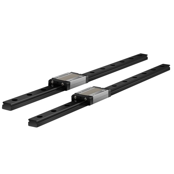 Veekaft 2 Sets Black Coating MGR Rail MGR9 Miniature Linear