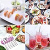 9 Piece Portable Stainless Steel Cutlery Set (Pink)