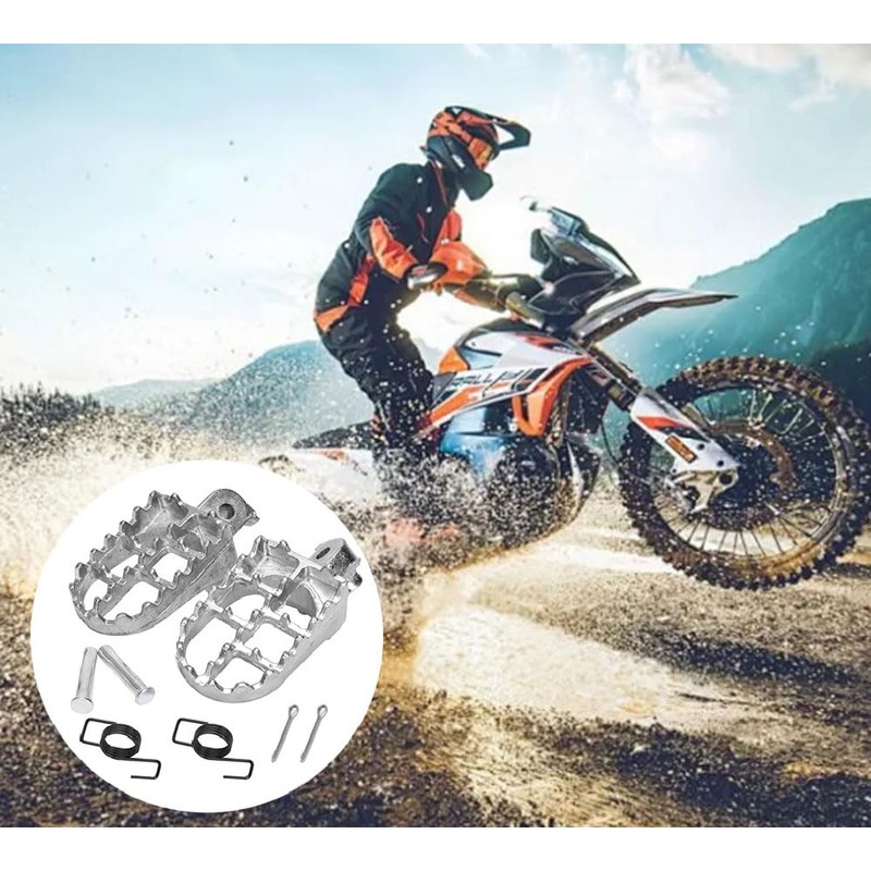 Xiaozuoyue Foot Pegs Foot Step Wide Step, Fit PW50 PW80