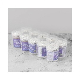 LuminaD One-Touch Soft Cotton Swabs - 100 Count, 10 Packs 10 Packs