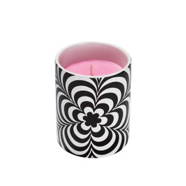 Glo Zone Slow Color-Changing Ceramic Scented Candle, 12 oz - Pop Pink