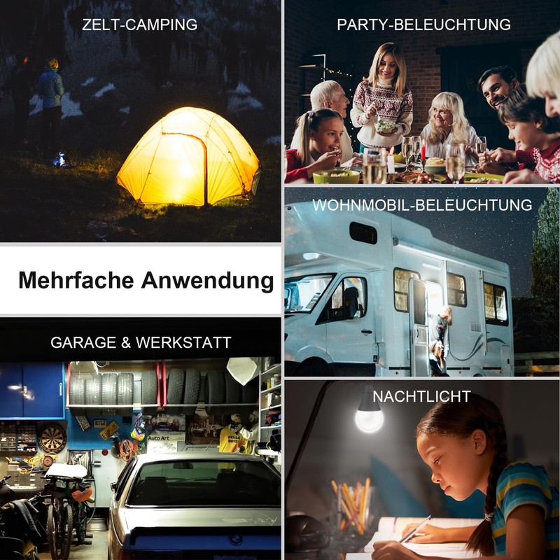 Powkey 5W Camping Lamp: USB Powered Dimmable LED Lantern with