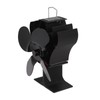 Heat Powered Stove Fan Self Starting Heat Resistant Aluminum Alloy