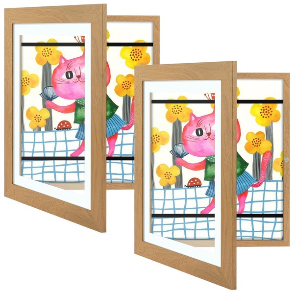 Golden State Art, 10x12.5 Kids Art Frames, Front-Opening, Great for
