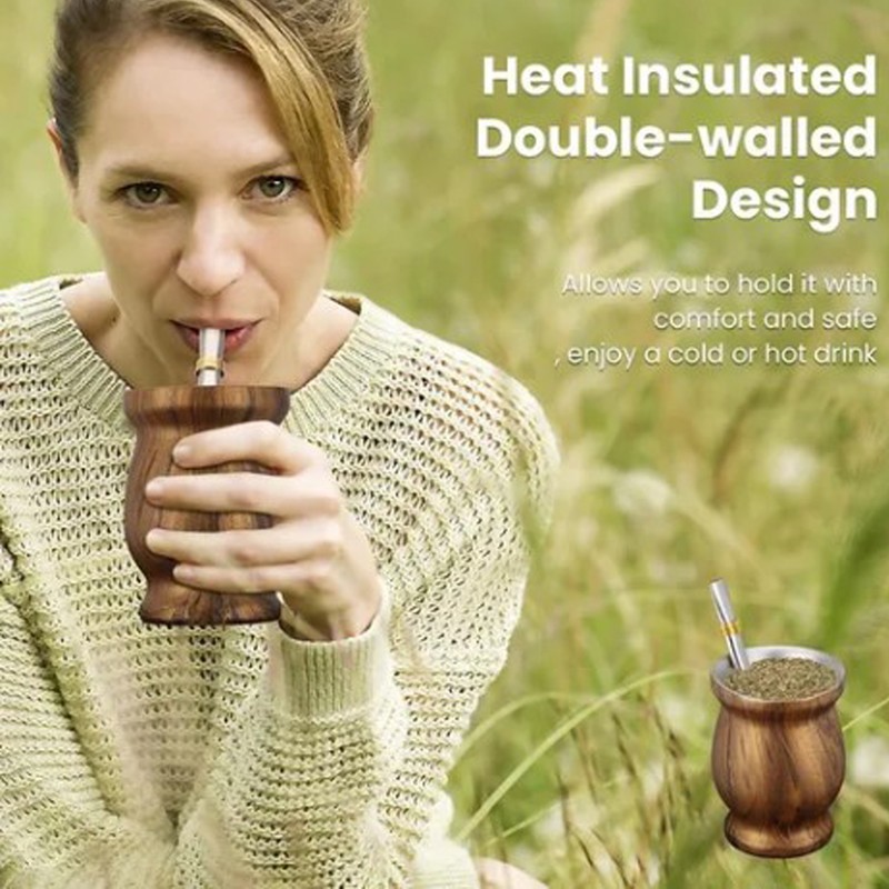 Gourd Cup Double Walled Stainless Steel Insulation Cup for Coffee